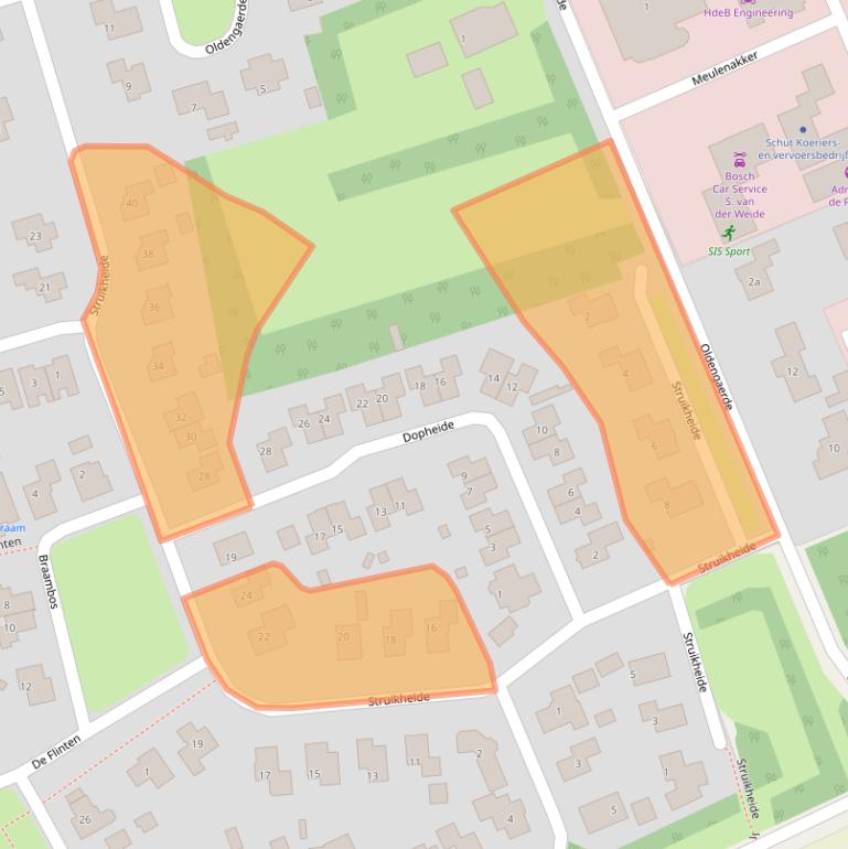 Kaart van postcodegebied 7841GE.