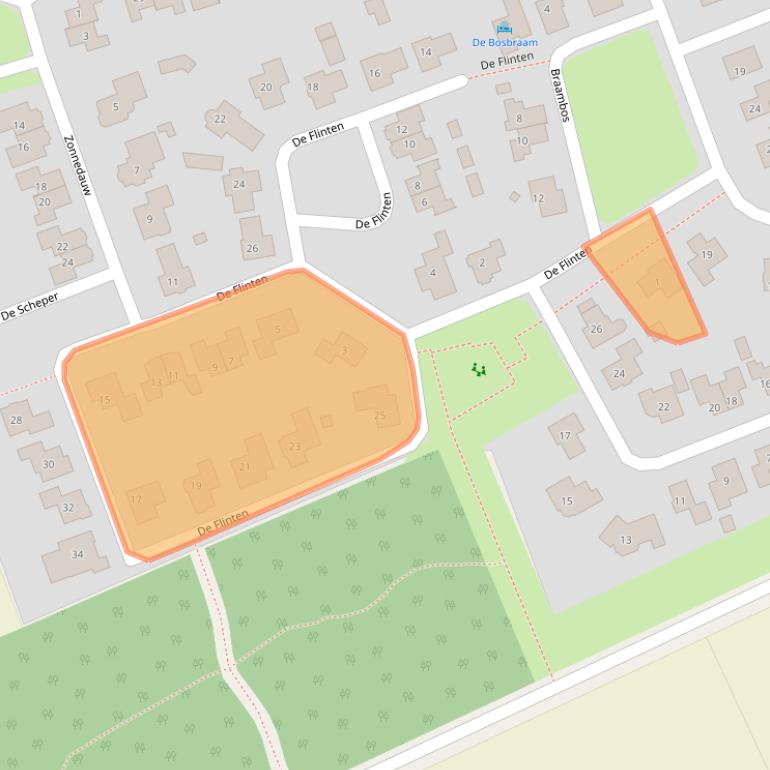 Kaart van postcodegebied 7841GP.