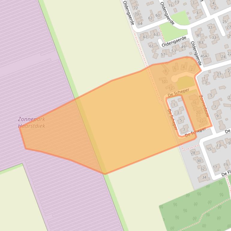 Kaart van postcodegebied 7841GR.