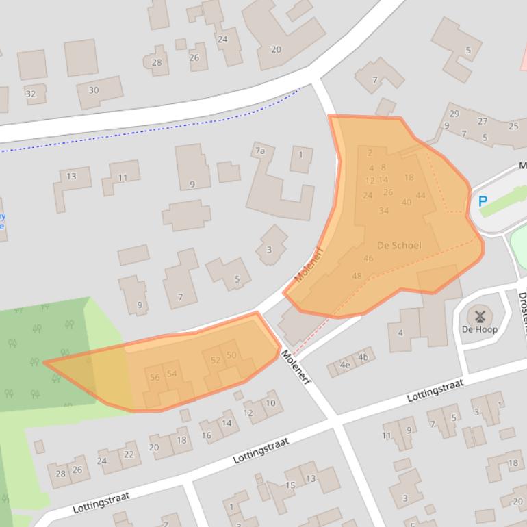 Kaart van postcodegebied 7841JA.