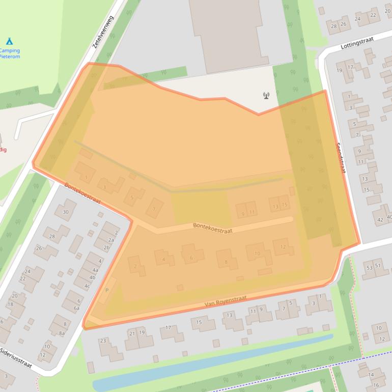 Kaart van postcodegebied 7841KB.