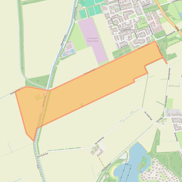 Kaart van postcodegebied 7841TD.