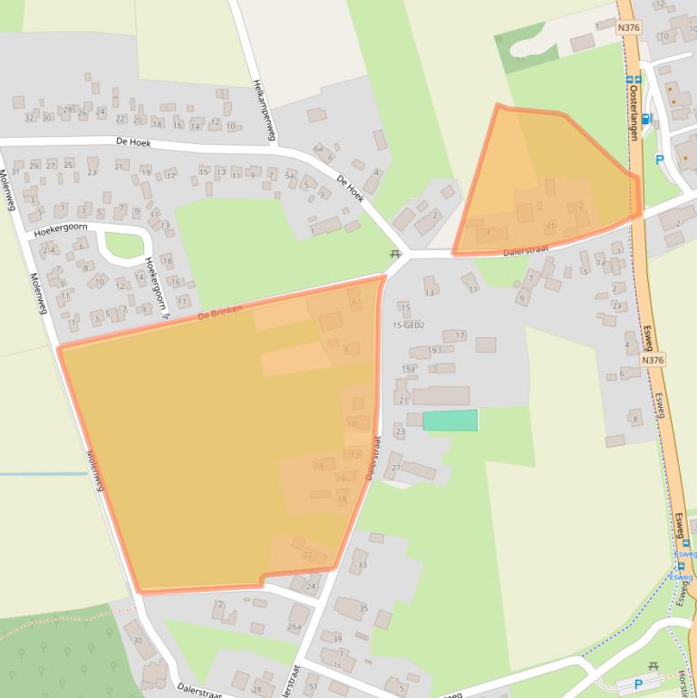 Kaart van postcodegebied 7843PD.