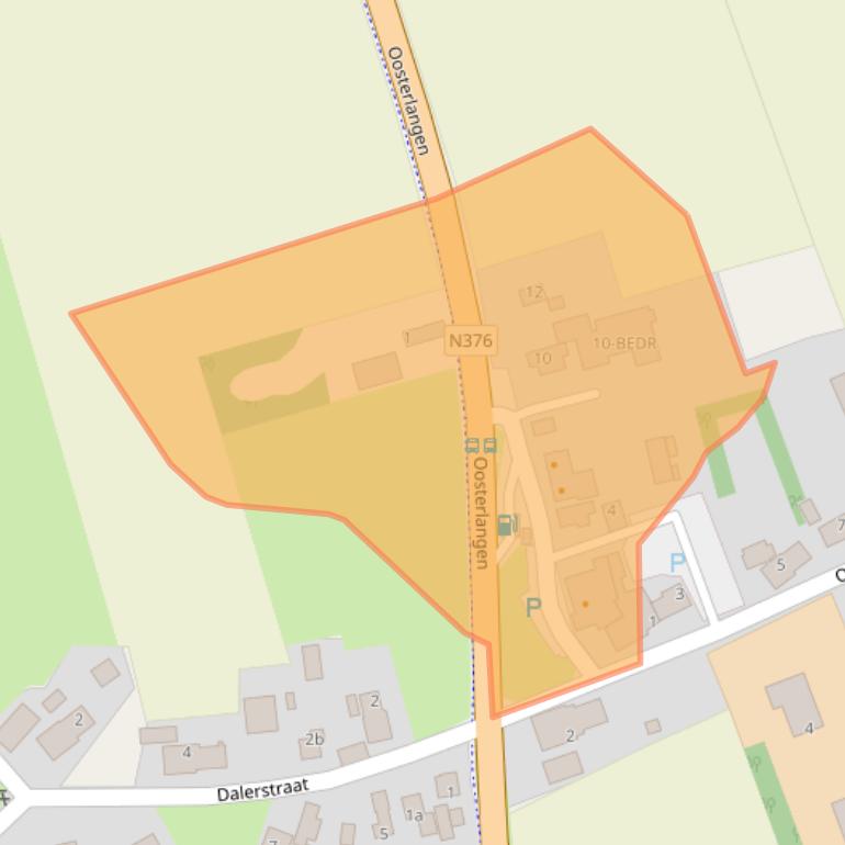 Kaart van postcodegebied 7843PJ.