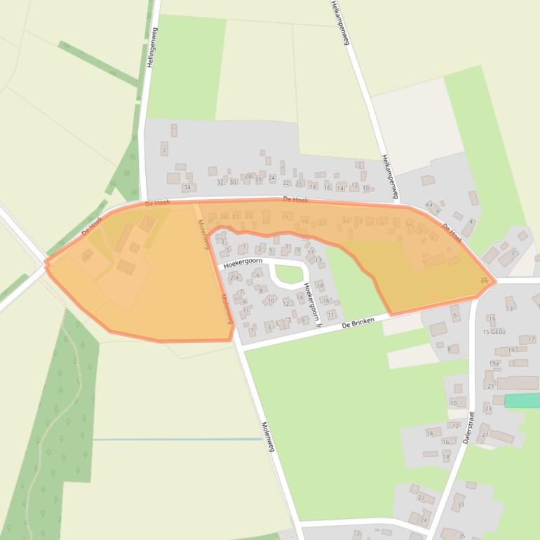 Kaart van postcodegebied 7843PK.