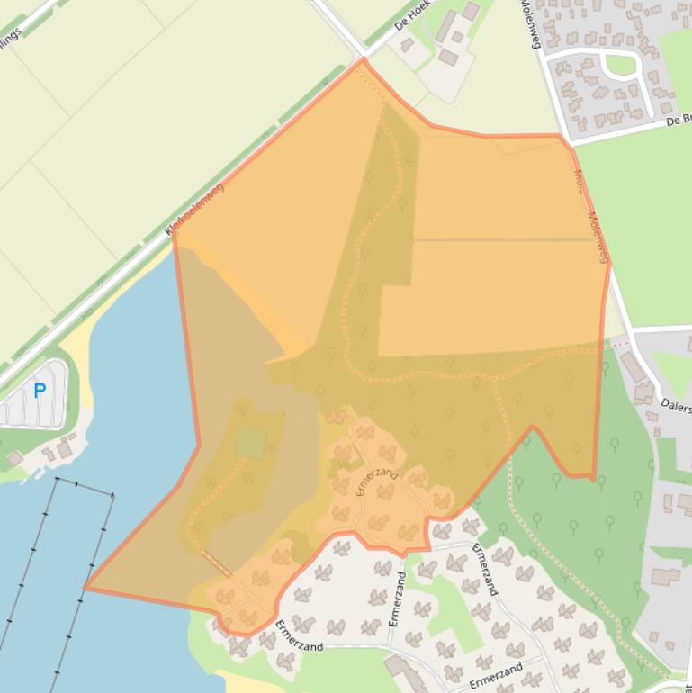 Kaart van postcodegebied 7843PS.