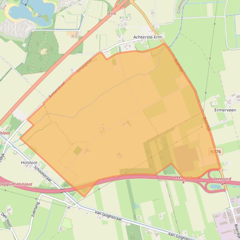 Kaart van postcodegebied 7843TA.