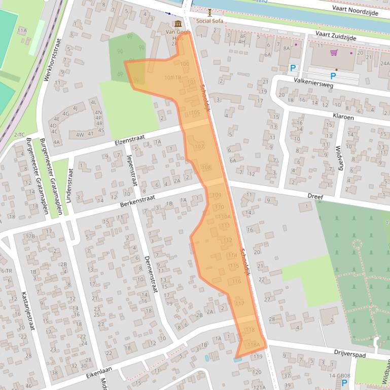 Kaart van postcodegebied 7844KA.