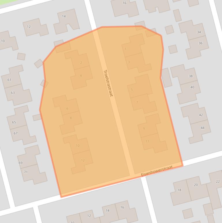 Kaart van postcodegebied 7844KK.