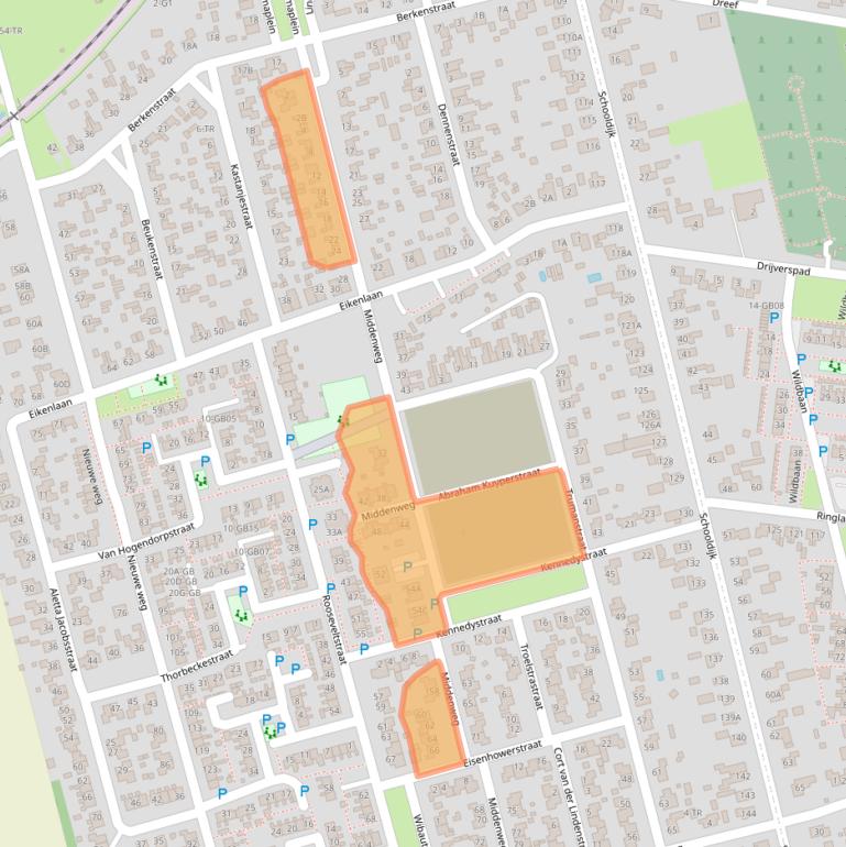 Kaart van postcodegebied 7844KW.