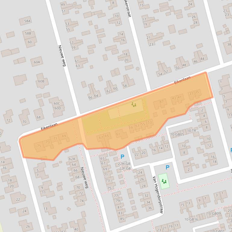 Kaart van postcodegebied 7844LC.
