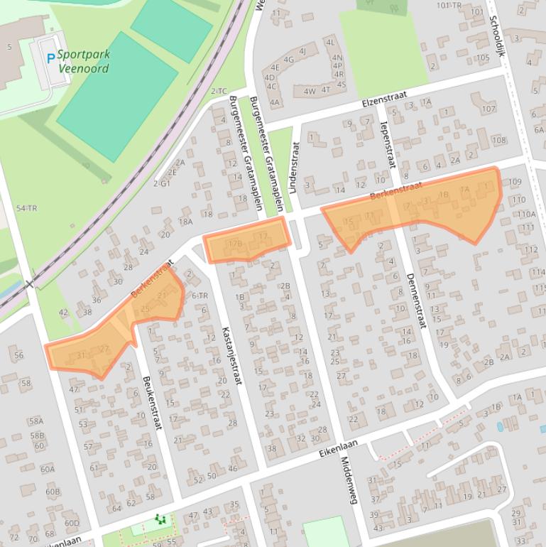 Kaart van postcodegebied 7844LJ.