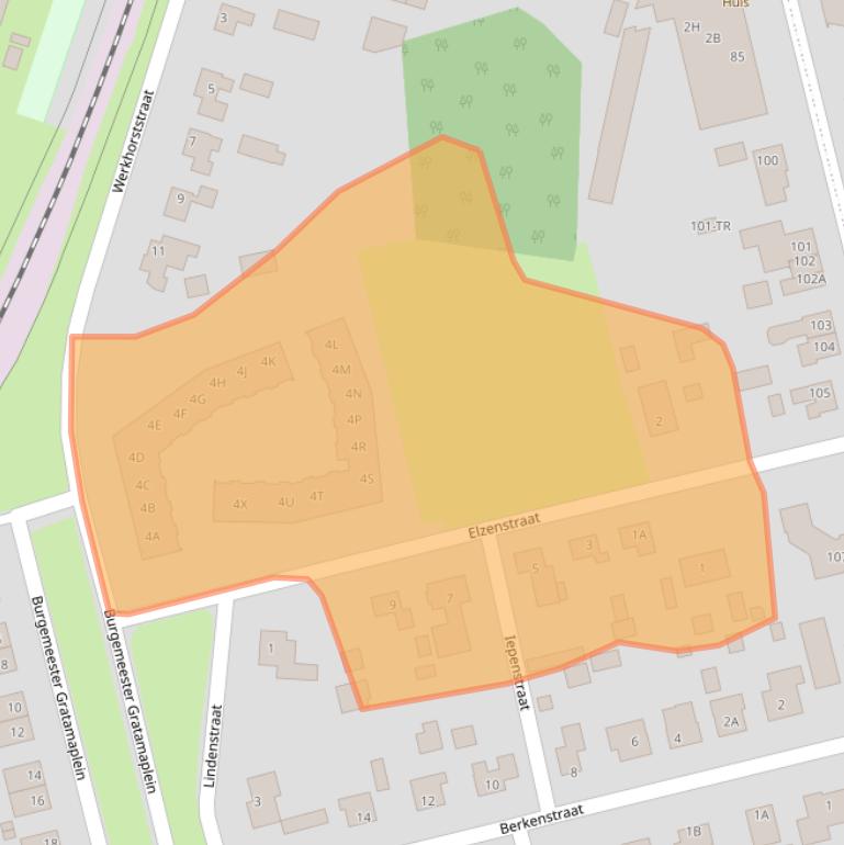 Kaart van postcodegebied 7844LL.