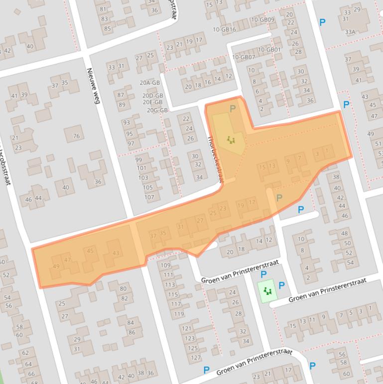 Kaart van postcodegebied 7844LV.