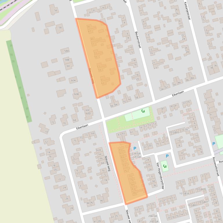 Kaart van postcodegebied 7844NB.