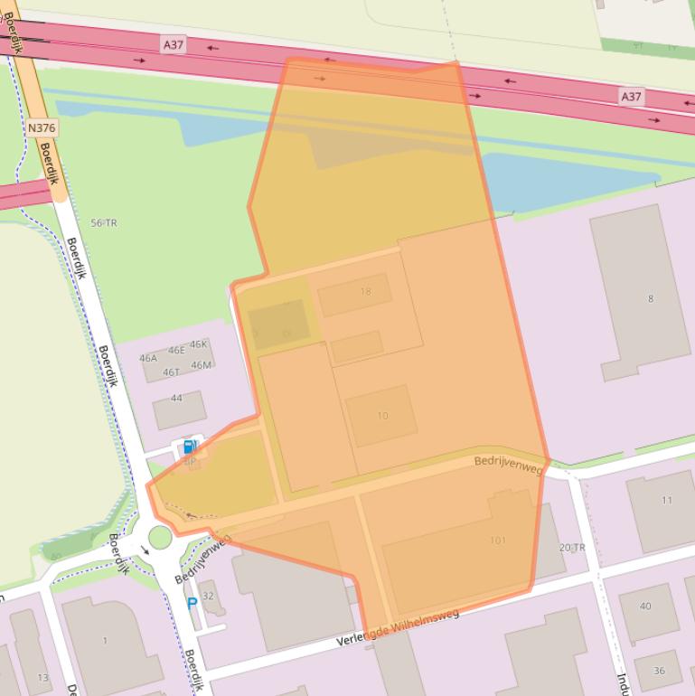 Kaart van postcodegebied 7844TJ.