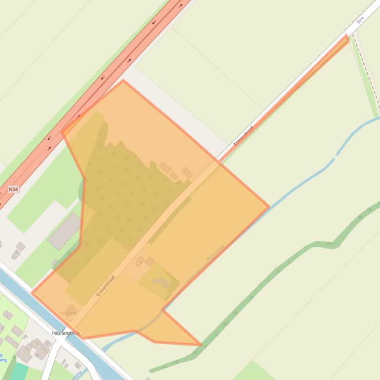 Kaart van postcodegebied 7845TA.