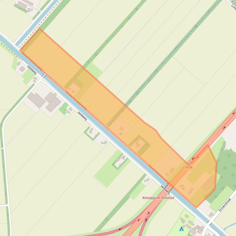 Kaart van postcodegebied 7845TB.