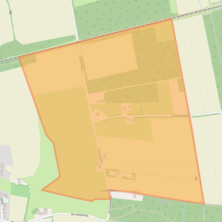 Kaart van postcodegebied 7845TJ.