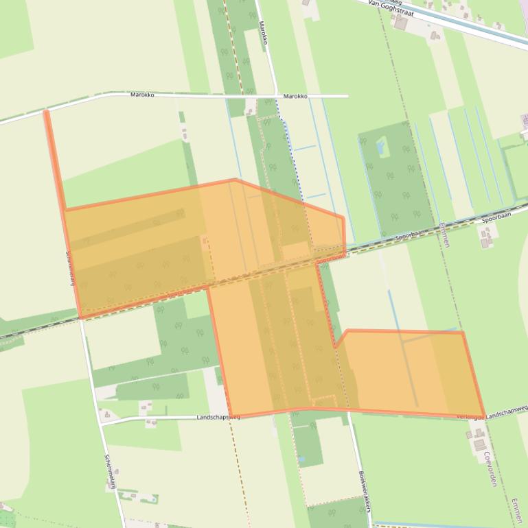 Kaart van postcodegebied 7845TN.