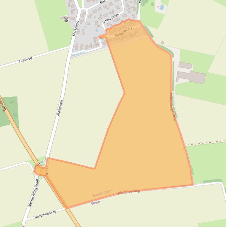 Kaart van postcodegebied 7846AK.