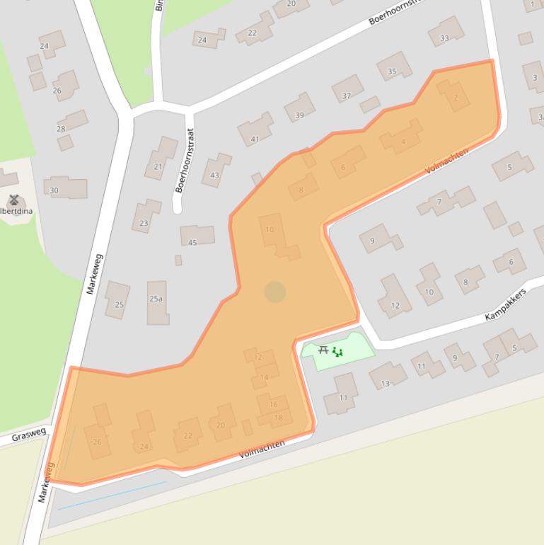 Kaart van postcodegebied 7846AN.