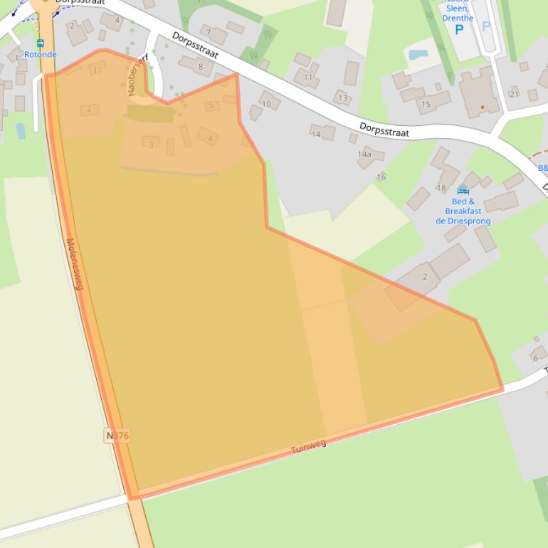 Kaart van postcodegebied 7846AR.