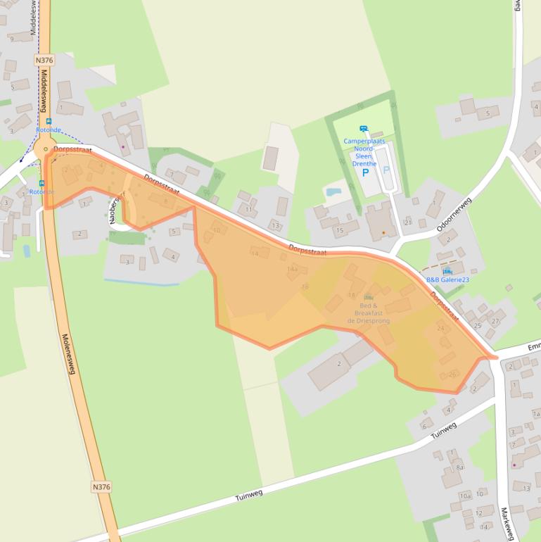 Kaart van postcodegebied 7846AT.