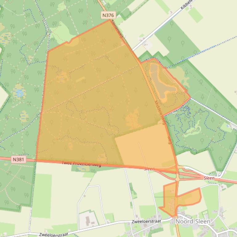 Kaart van postcodegebied 7846TD.