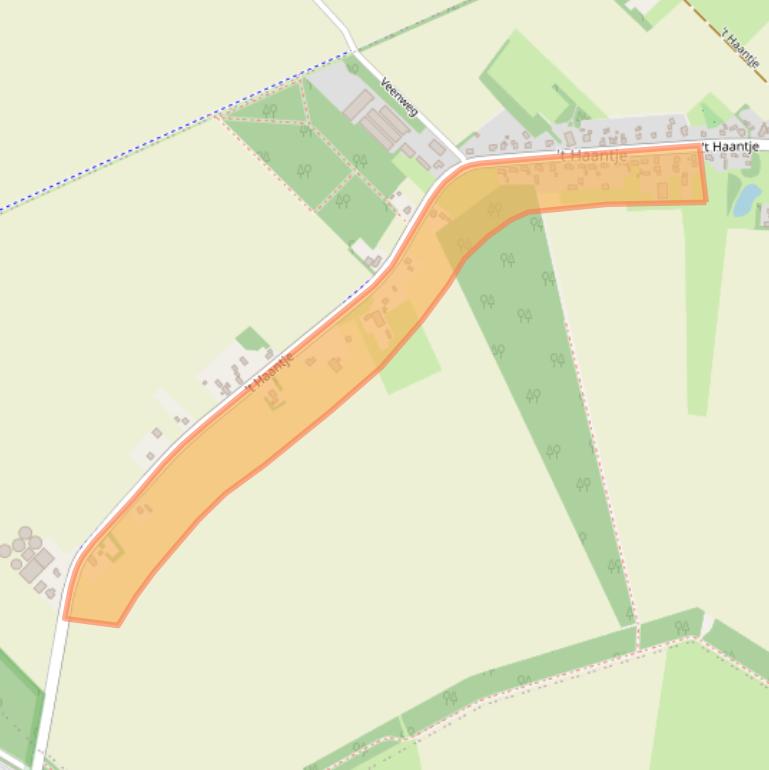 Kaart van postcodegebied 7847TB.