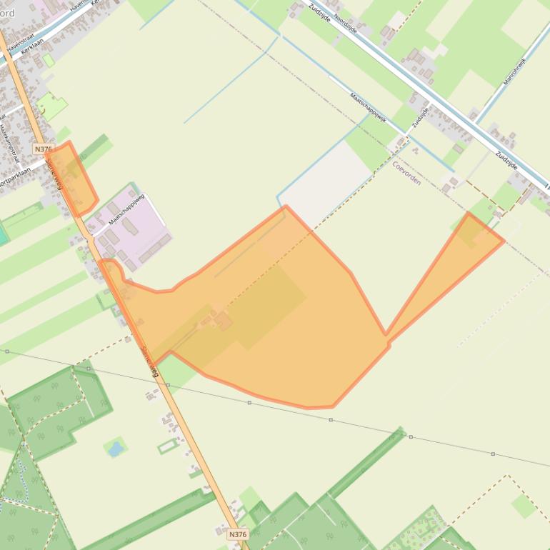 Kaart van postcodegebied 7848AE.