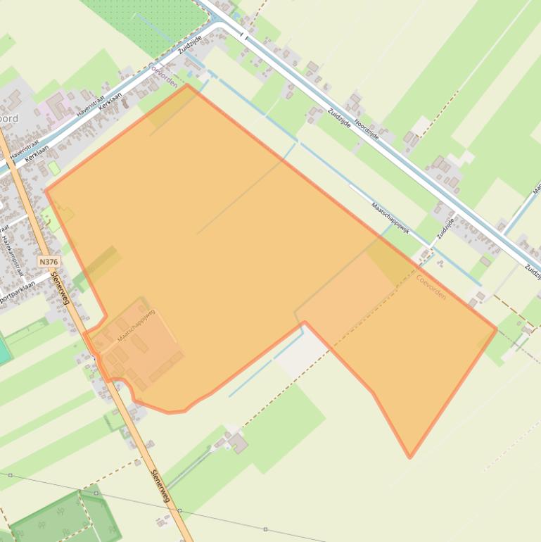 Kaart van postcodegebied 7848AM.