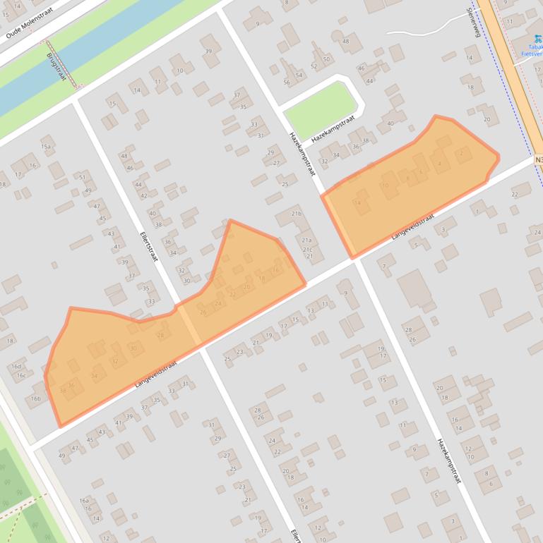 Kaart van postcodegebied 7848AP.