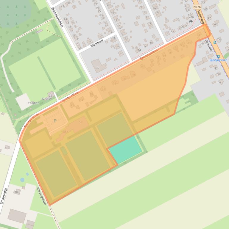 Kaart van postcodegebied 7848BA.