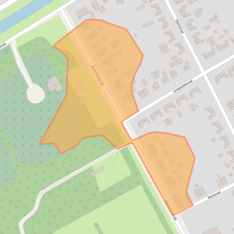 Kaart van postcodegebied 7848BD.