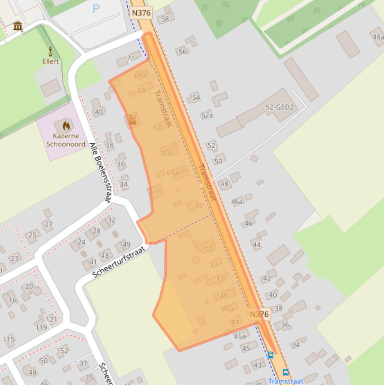 Kaart van postcodegebied 7848BH.