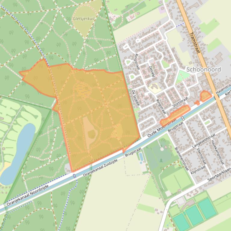 Kaart van postcodegebied 7848BM.