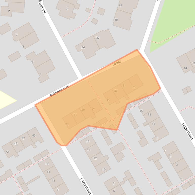 Kaart van postcodegebied 7848BR.