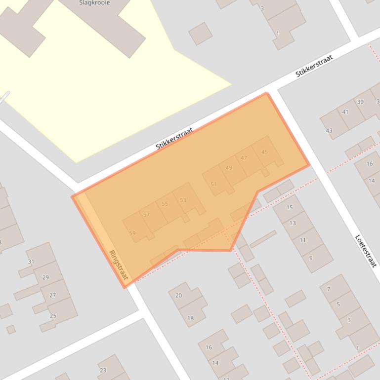 Kaart van postcodegebied 7848BS.