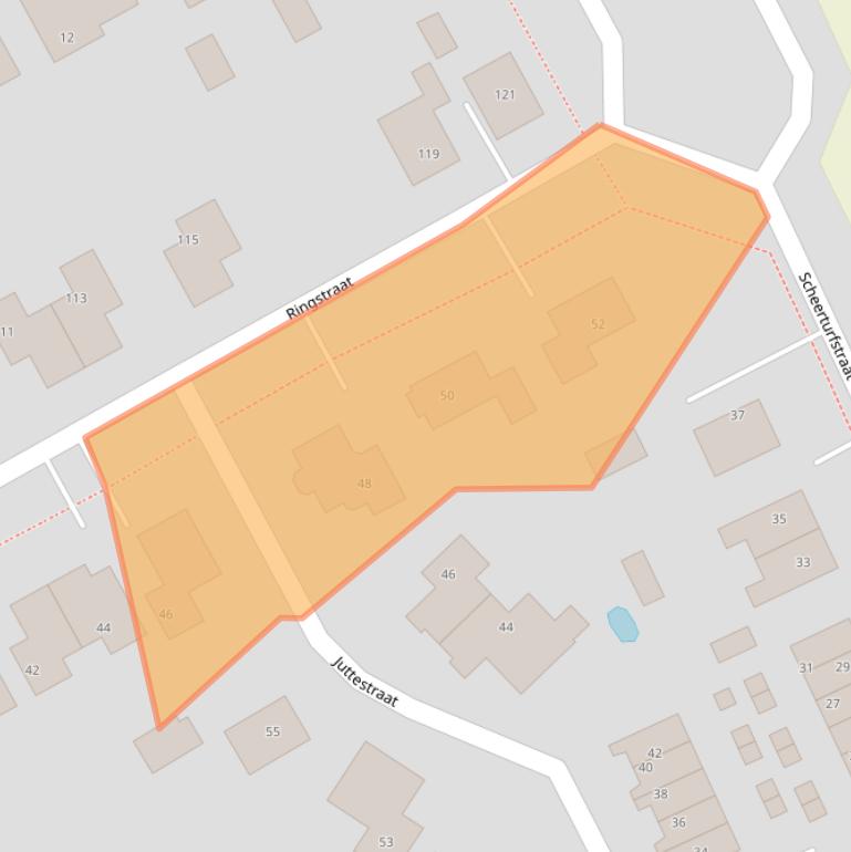 Kaart van postcodegebied 7848BX.