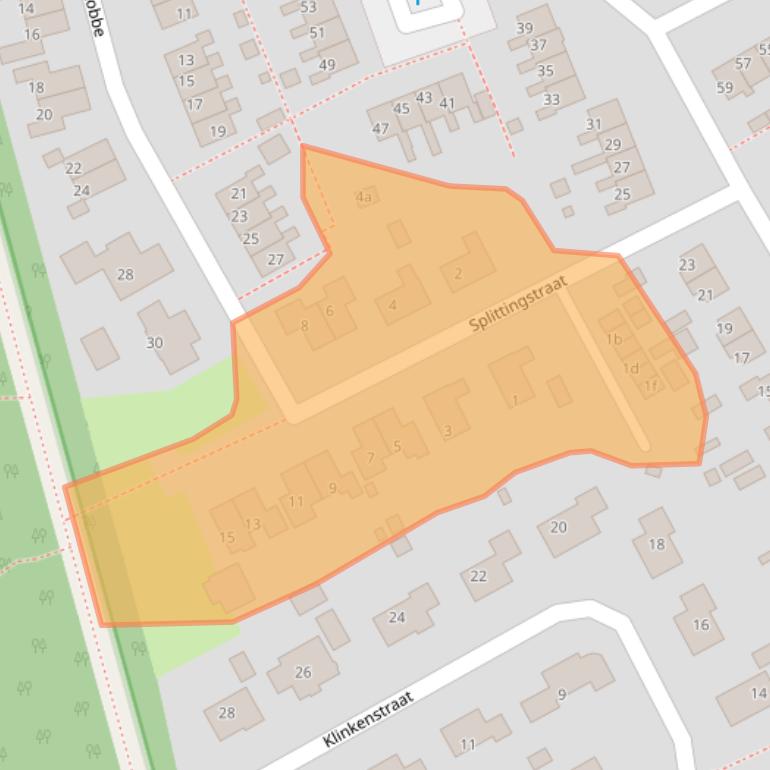 Kaart van postcodegebied 7848CA.