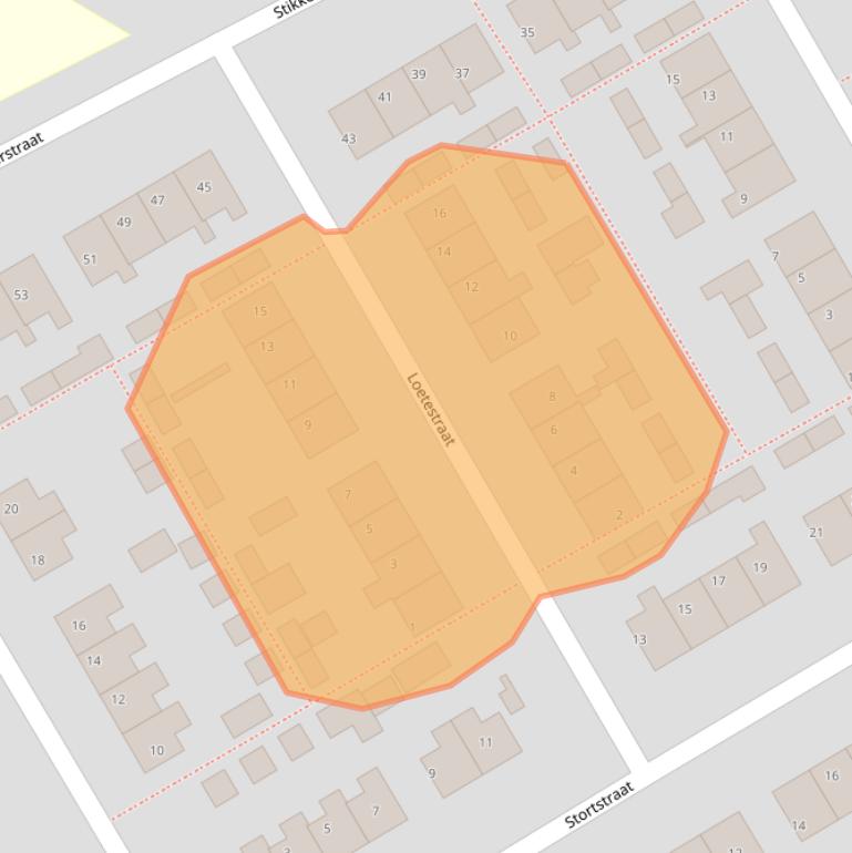 Kaart van postcodegebied 7848CD.