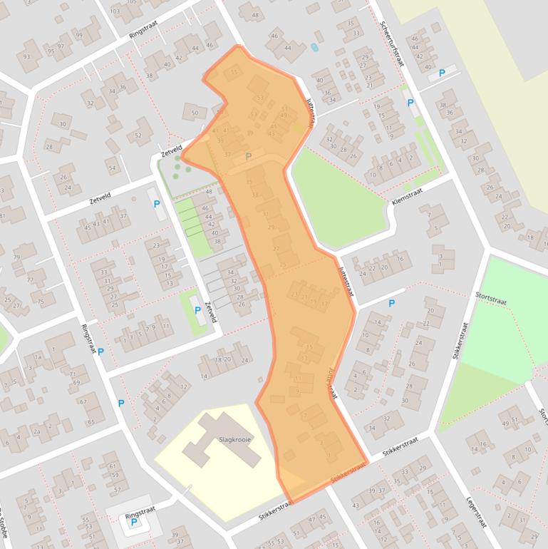 Kaart van postcodegebied 7848CJ.