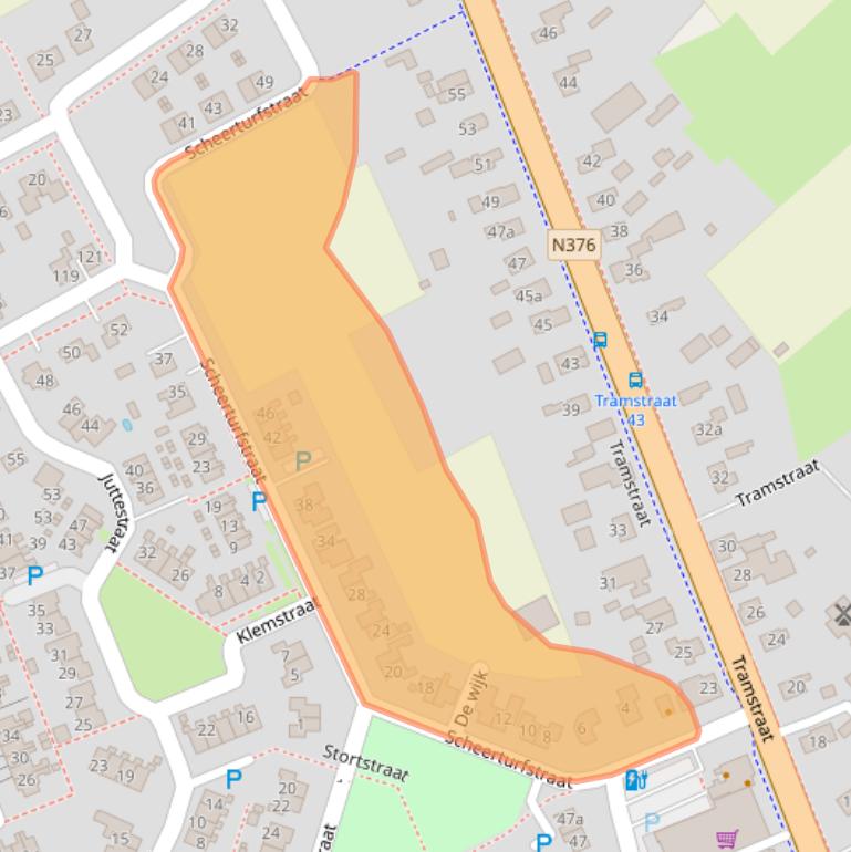 Kaart van postcodegebied 7848CM.