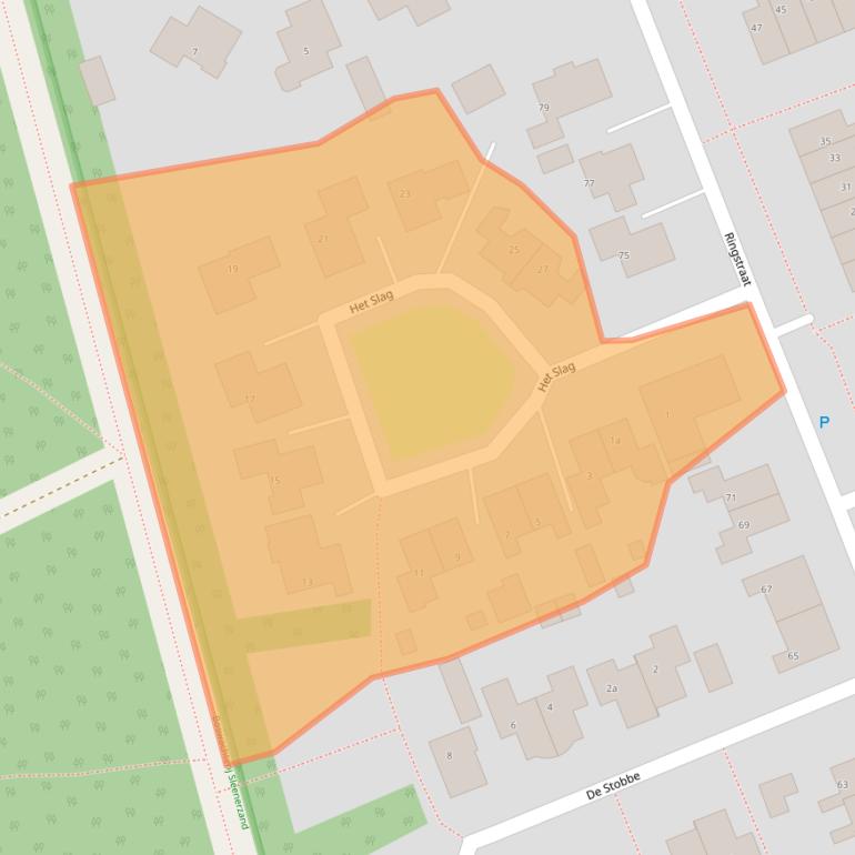 Kaart van postcodegebied 7848CR.