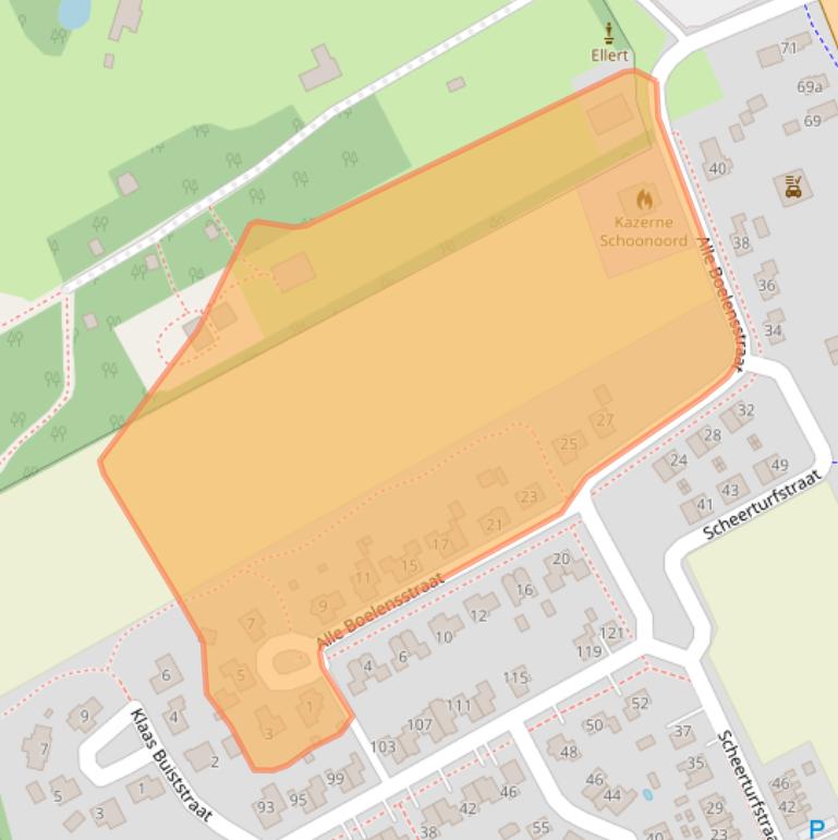 Kaart van postcodegebied 7848CS.