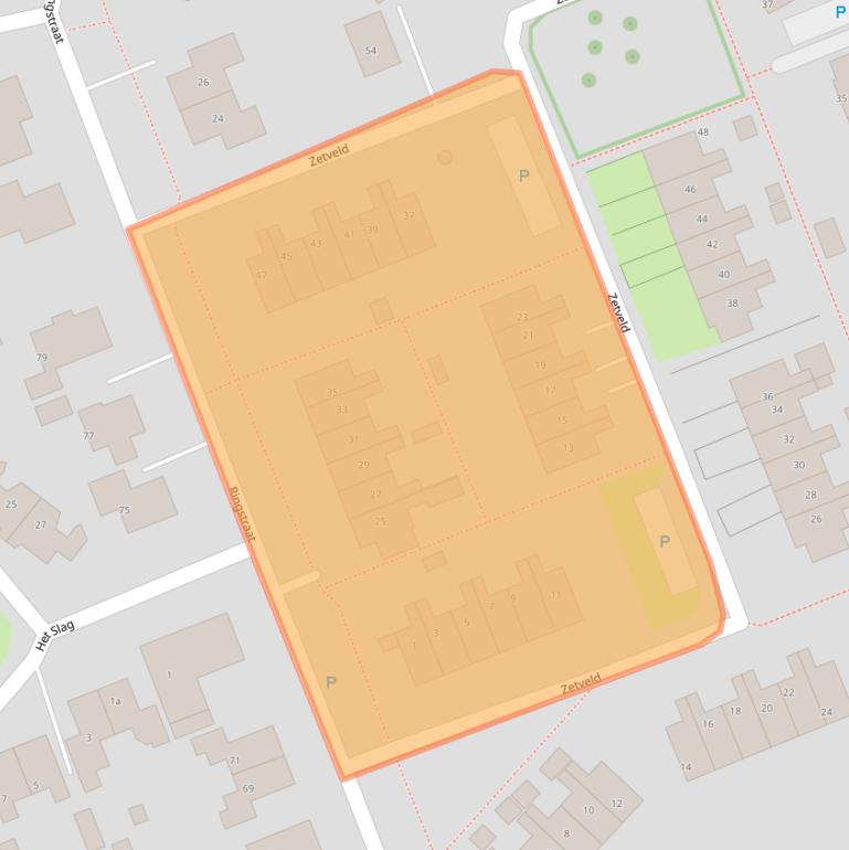 Kaart van postcodegebied 7848CX.