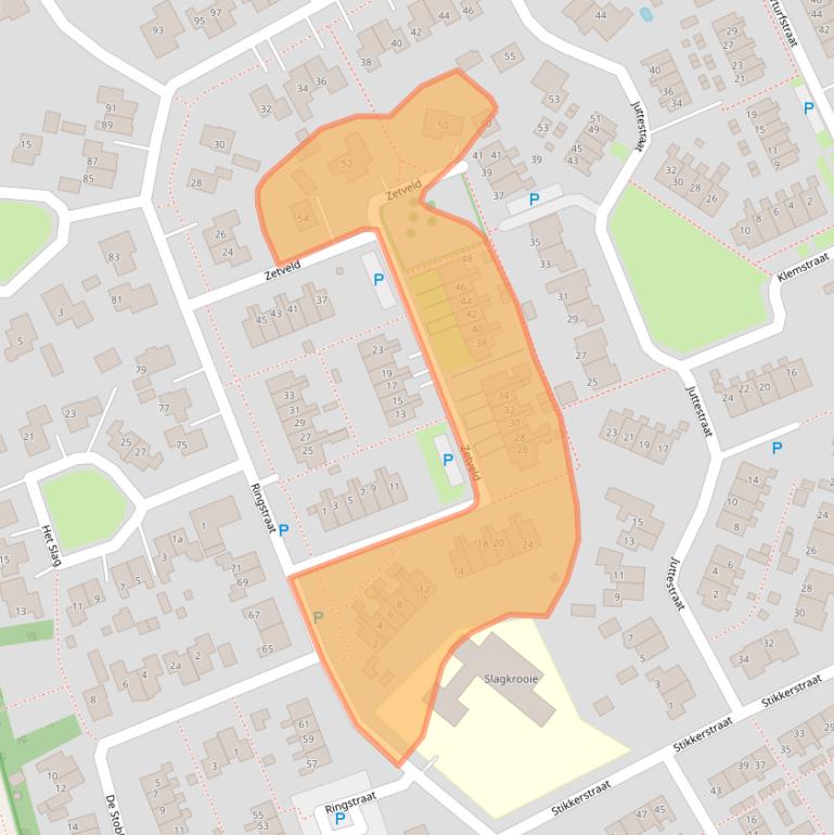 Kaart van postcodegebied 7848CZ.