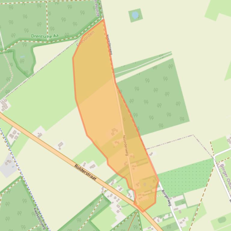 Kaart van postcodegebied 7849TB.