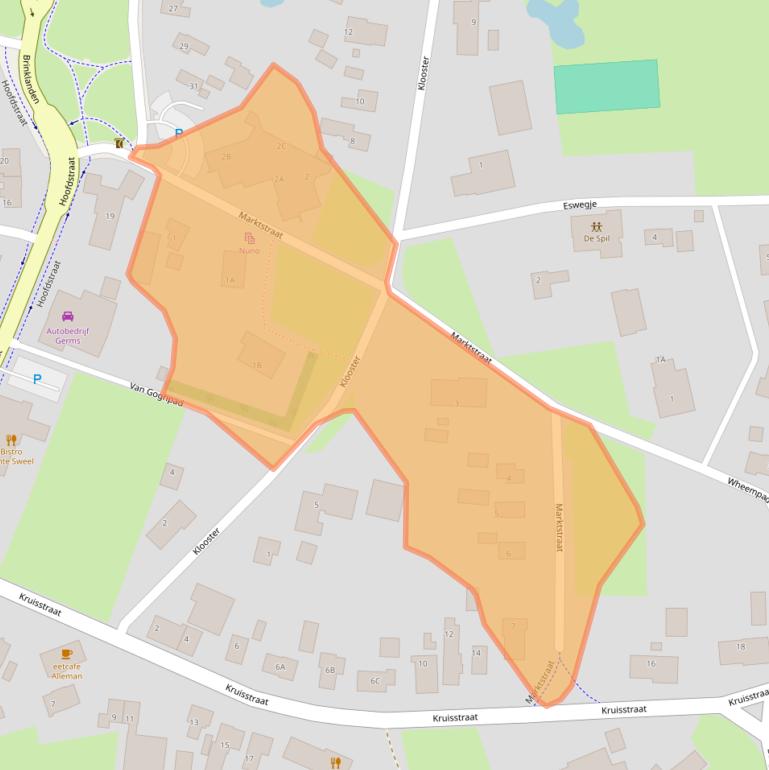 Kaart van postcodegebied 7851AB.